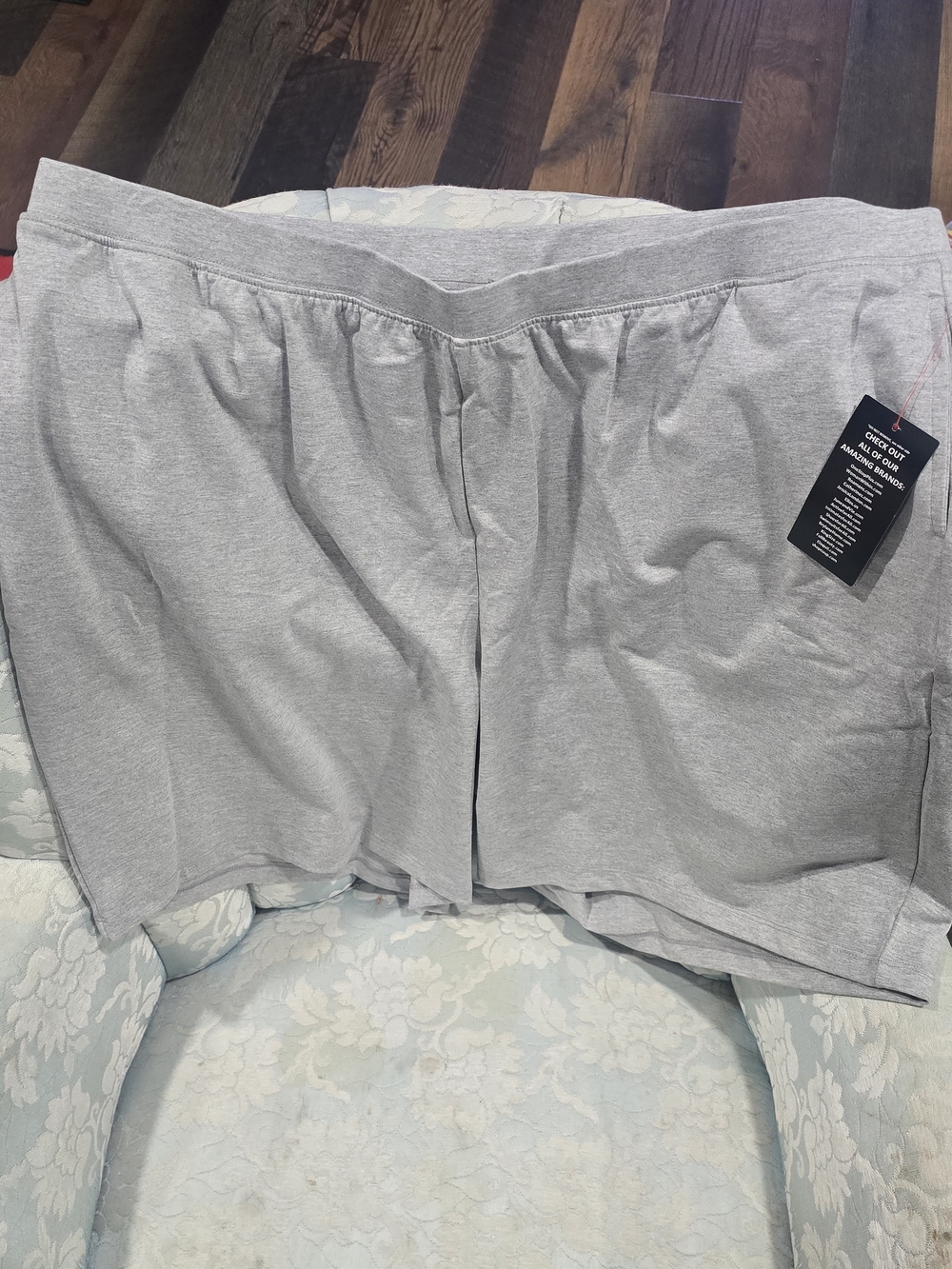 Catherines Suprema Collection Light Gray Women's Lounge Shorts Sz 2X NWT